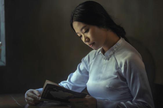 Woman Reading Book